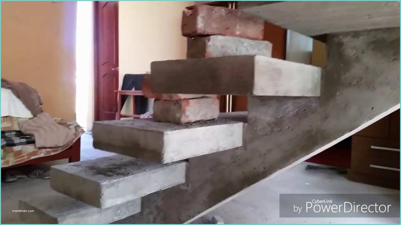 Escaleras De Cemento Para Interiores Escalera De Concreto Con Viga Central Desencofrada
