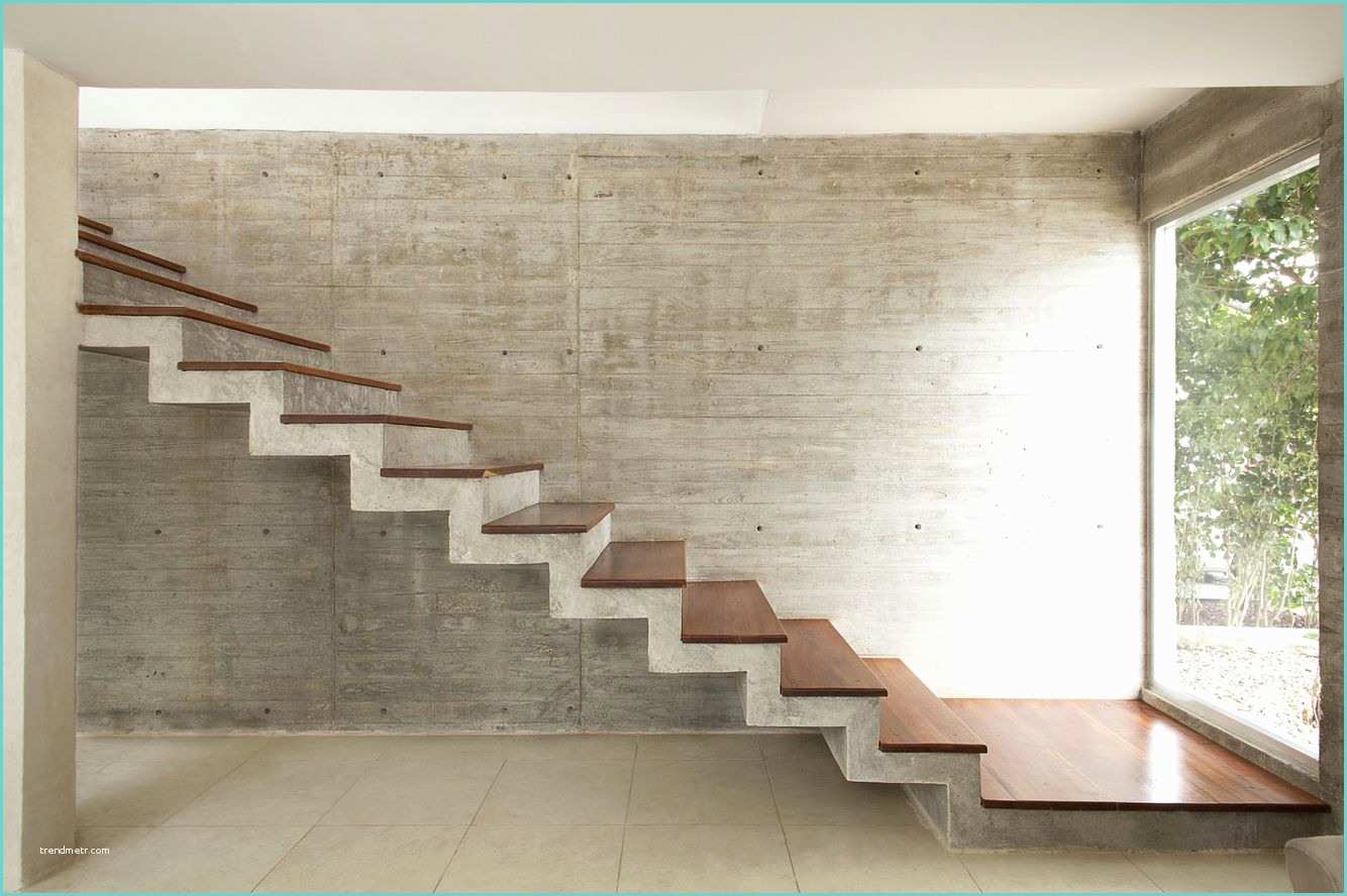 Escaleras De Cemento Para Interiores Escalera Y Muros De Concreto Armado …