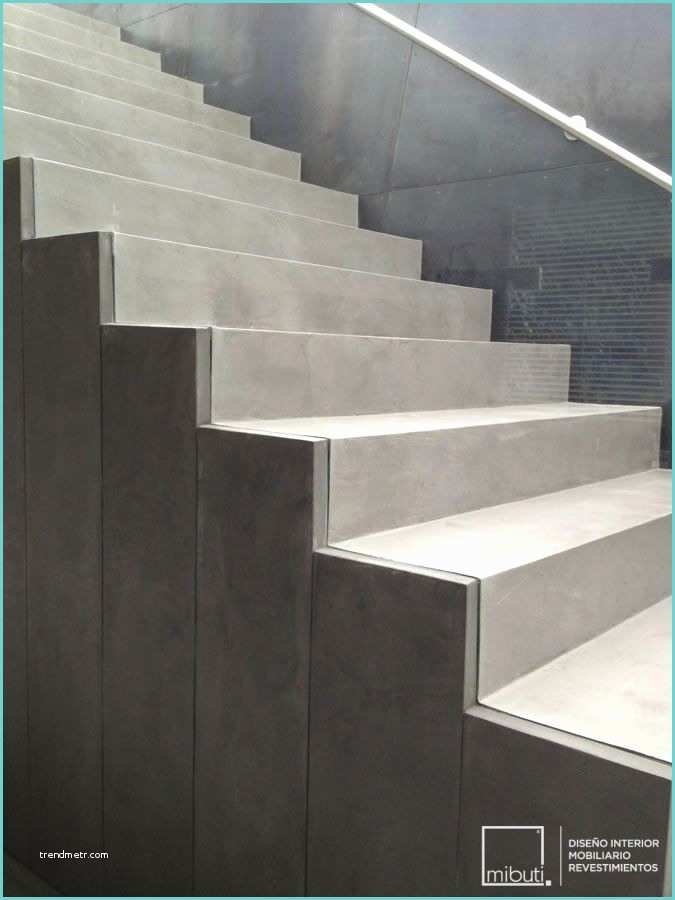 Escaleras De Cemento Para Interiores Escaleras En Microcemento Gris Cemento Para Casa Guaymaral