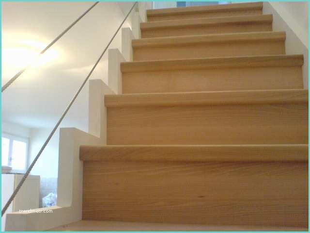 Escalier Bois Peint En Blanc Escalier Avec Cables Inox Peint En Blanc