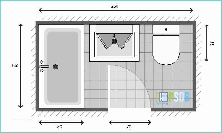 Exemple De Salle De Bain De 5m2 [plan] Plan Salle De Bain De 3 5 M² Modèle Et Exemple D