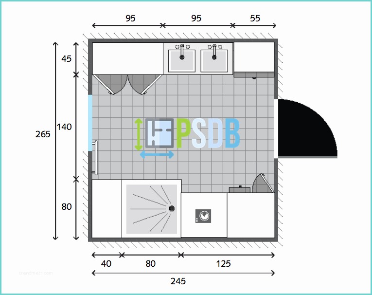 Exemple De Salle De Bain De 5m2 [plan] Plan Salle De Bain De 6 5m2 Exemple & Modèle D