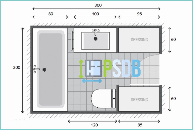 Exemple De Salle De Bain De 5m2 [plan] Plan Salle De Bain De 6m2 Exemple De Plan D