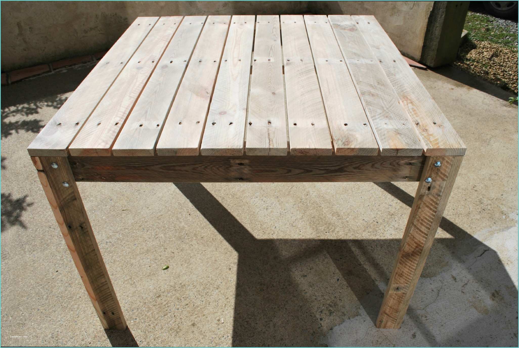 Fabriquer Table Ping Pong Table Bois Fabriquer Une Table En Bois Pour Jardin