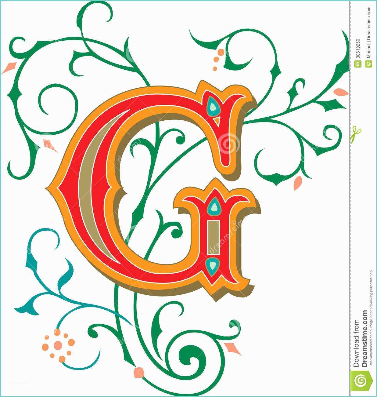 Fancy Letter E Images Beautiful ornament Letter G Stock Vector Illustration