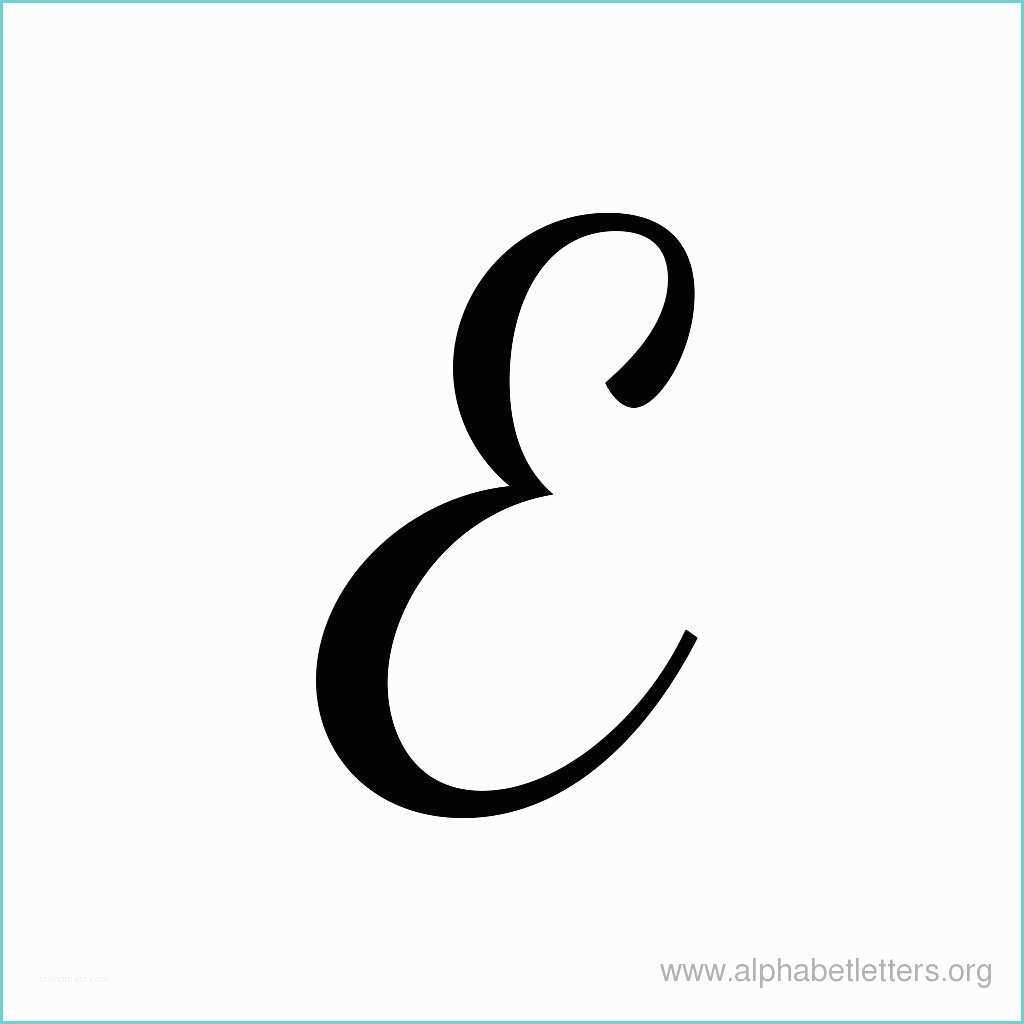 Fancy Letter E Images Cursive Letter E