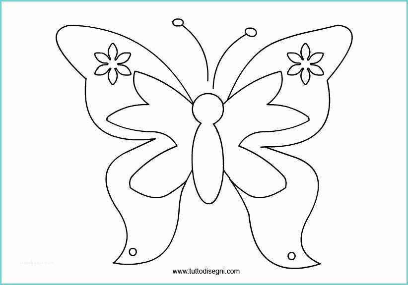 Farfalle E Fiori Da Colorare Farfalla Stilizzata Da Colorare Tuttodisegni