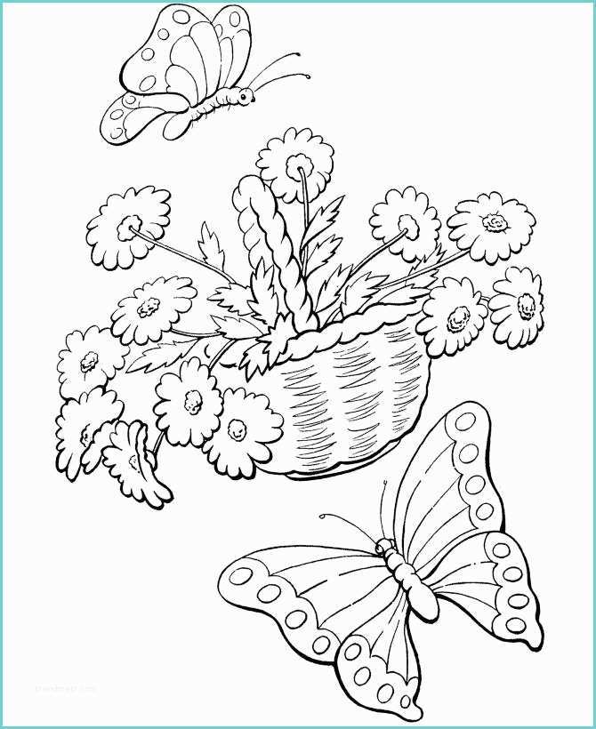 Farfalle E Fiori Da Colorare Mariposas Y Flores Dibujalia Dibujos Para Colorear