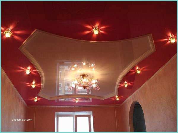 Faux Plafond Chambre A Coucher Faux Plafond Moderne Avec Spots Lumineux Decoration Plafond