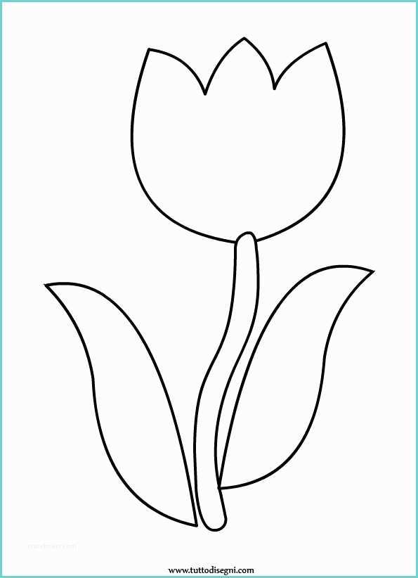 Fiore Di Loto Da Colorare Tulipano Da Colorare Tuttodisegni