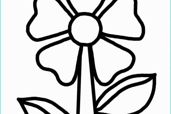 Fiori Da Colorare E Stampare Stampa Disegno Di Fiorellino Da Colorare
