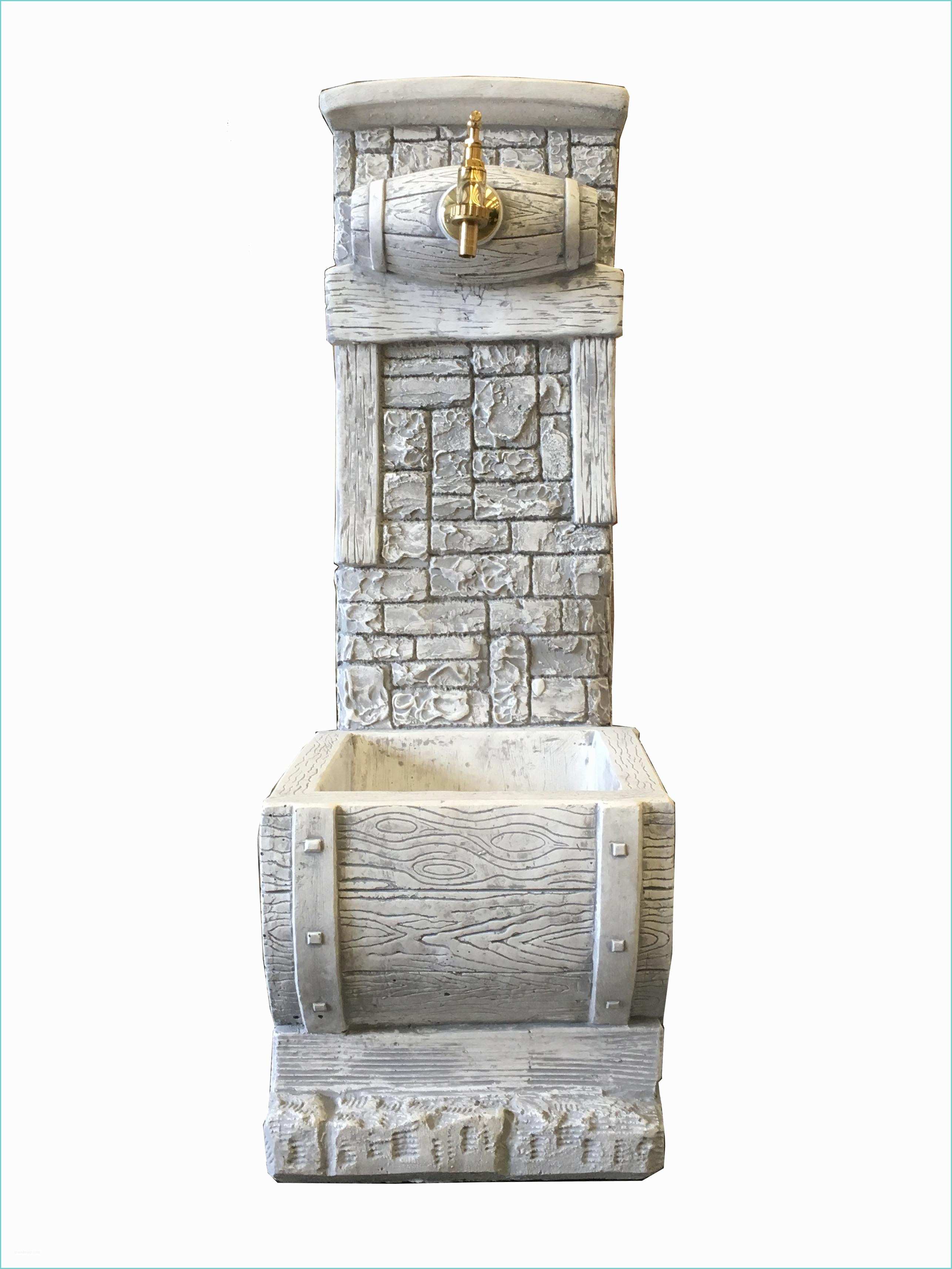 Fontana Da Giardino Bricoman Fontana Dublino In Cemento 29x85x39 Cm Lxpxh Grigia 64
