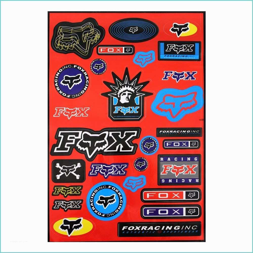 Fox Racing Stickers for Dirt Bikes Fox Racing 25 Decals Stickers Mx Motocross Race Car