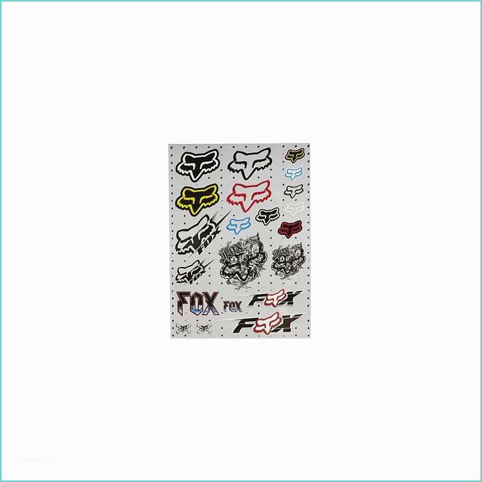 Fox Racing Stickers for Dirt Bikes Fox Racing Fox Head Sheet Sticker Packs Dirt Bike