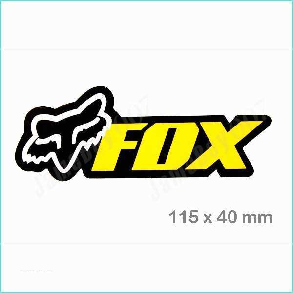Fox Racing Stickers for Dirt Bikes Mrs0844 Yellow Fox Racing Emblem Die Cut Decorative