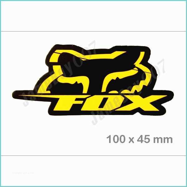 Fox Racing Stickers for Dirt Bikes Mrs0890 Yellow Fox Racing Emblem Die Cut Decorative