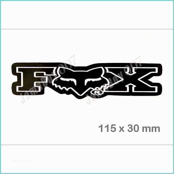 Fox Racing Stickers for Dirt Bikes Mrs0900 White Fox Racing Emblem Die Cut Decorative