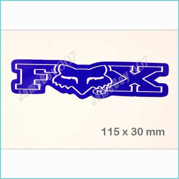 Fox Racing Stickers for Dirt Bikes Mrs0901 Blue Fox Racing Emblem Die Cut Decorative