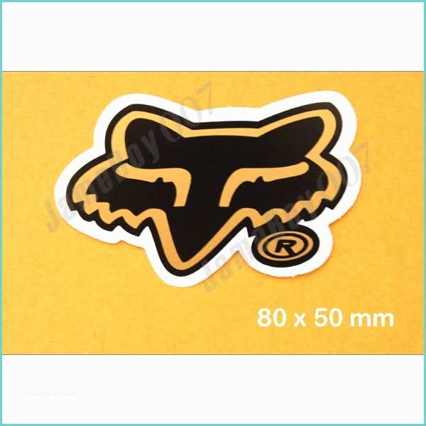 Fox Racing Stickers for Dirt Bikes Mrs0932 Gold Fox Racing Emblem Die Cut Decorative