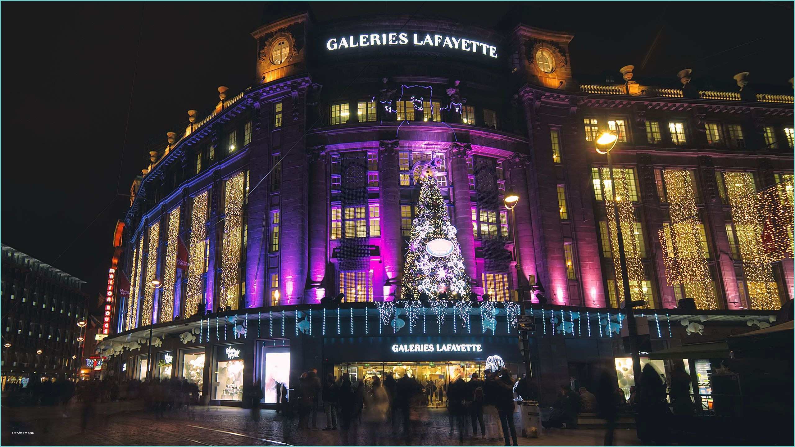 Galeries Lafayette Draps Christmas In Strasbourg