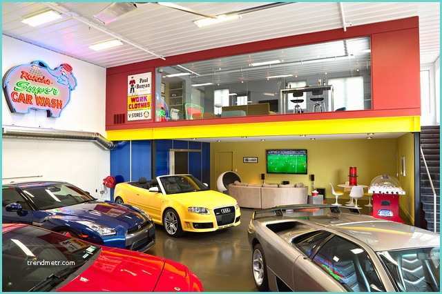 Garage Mezzanine Ideas Automotorplex Contemporary Garage and Shed