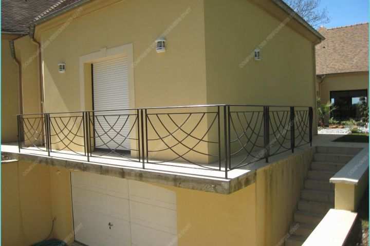 Garde Corps Terrasse Fer Garde Corps En Fer forgé Modernes Modèle Gcm09 soleil Croisé