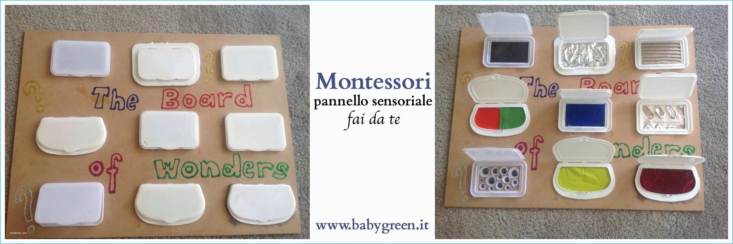 Giochi Fai Da Te Montessori Pannello Sensoriale Montessori Tx 2 Babygreen
