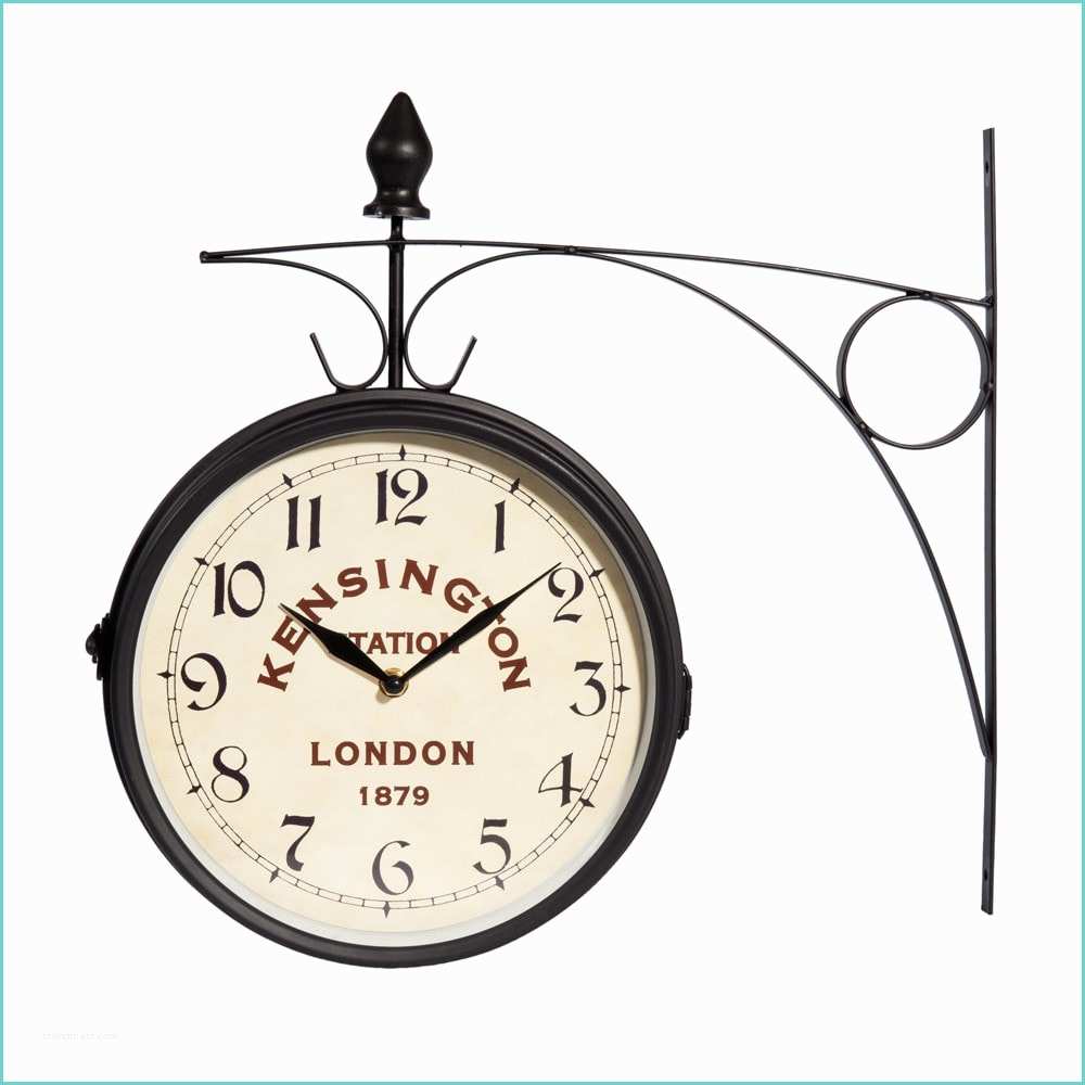 Grosse Horloge Maison Du Monde Horloge Applique En Métal Noire D 42 Cm Kensington