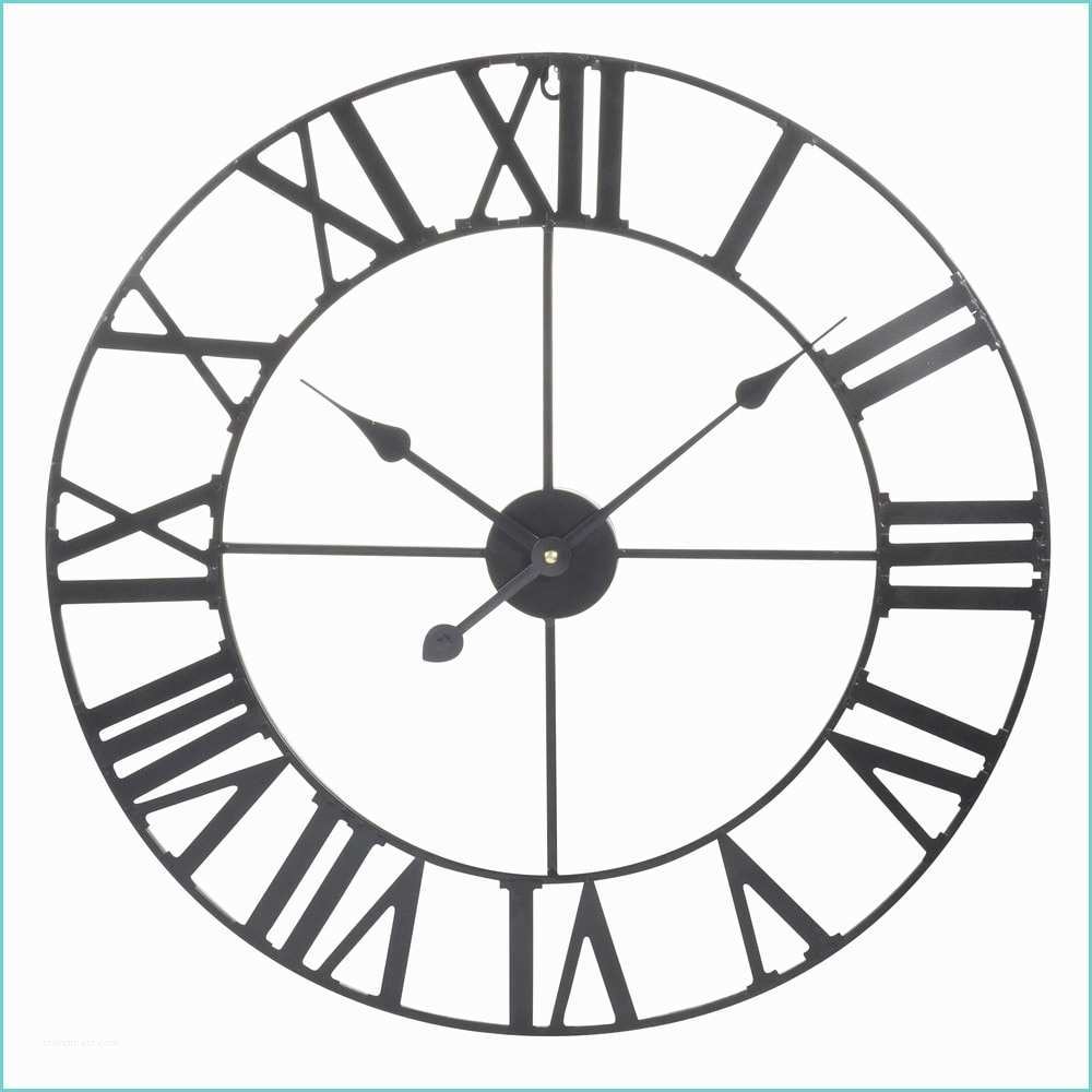 Grosse Horloge Maison Du Monde Horloge En Métal Noire D 60 Cm MÉcano