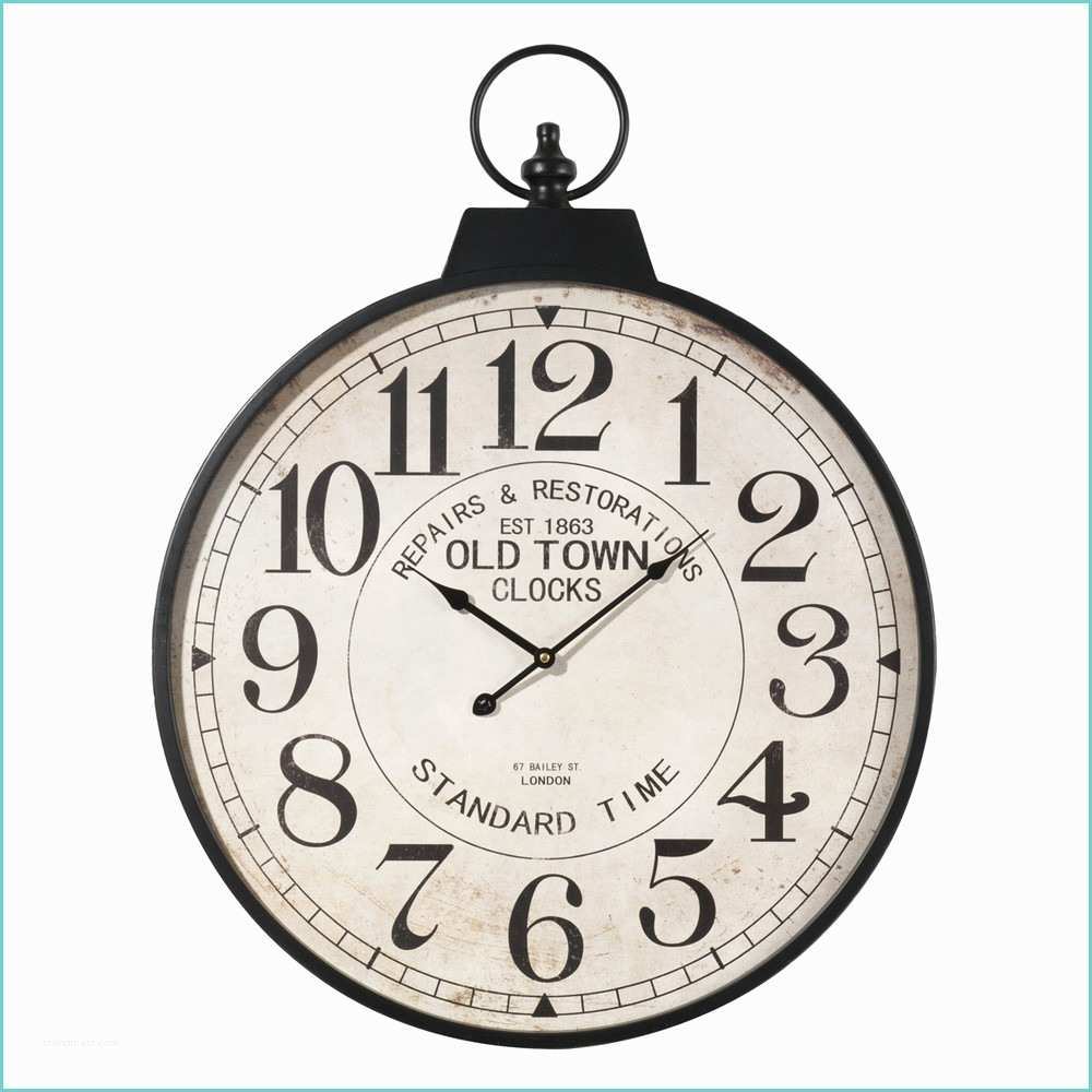 Grosse Horloge Maison Du Monde Horloge Gousset En Métal D 60 Cm Vintage