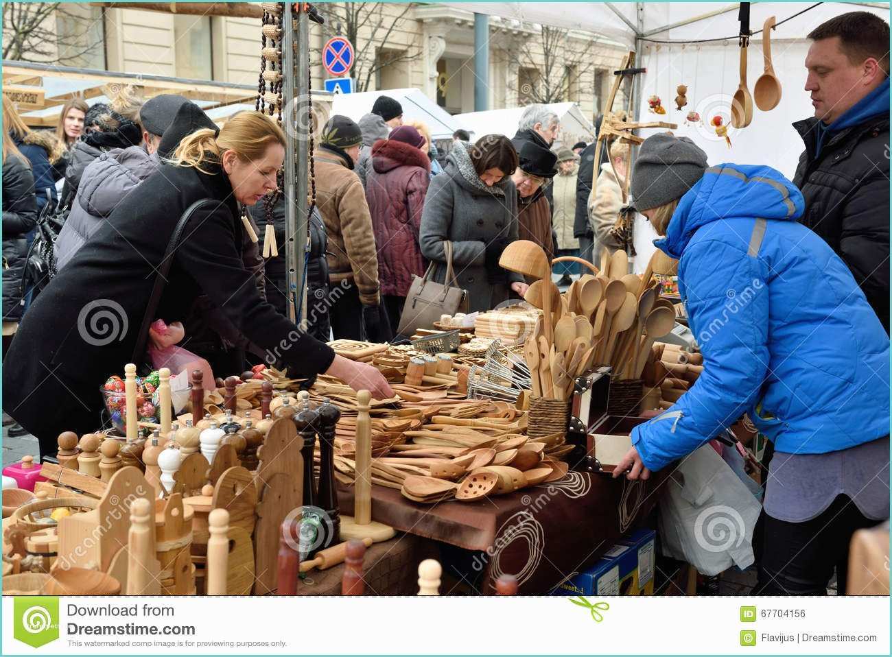 Handmade Wood Products that Sell People Sell Handmade souvenirs Vilnius Editorial