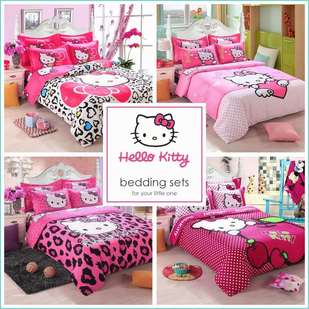 Hello Kitty Bedroom Set Kids Hello Kitty Bedding Duvet Quilt Cover Bedding Set