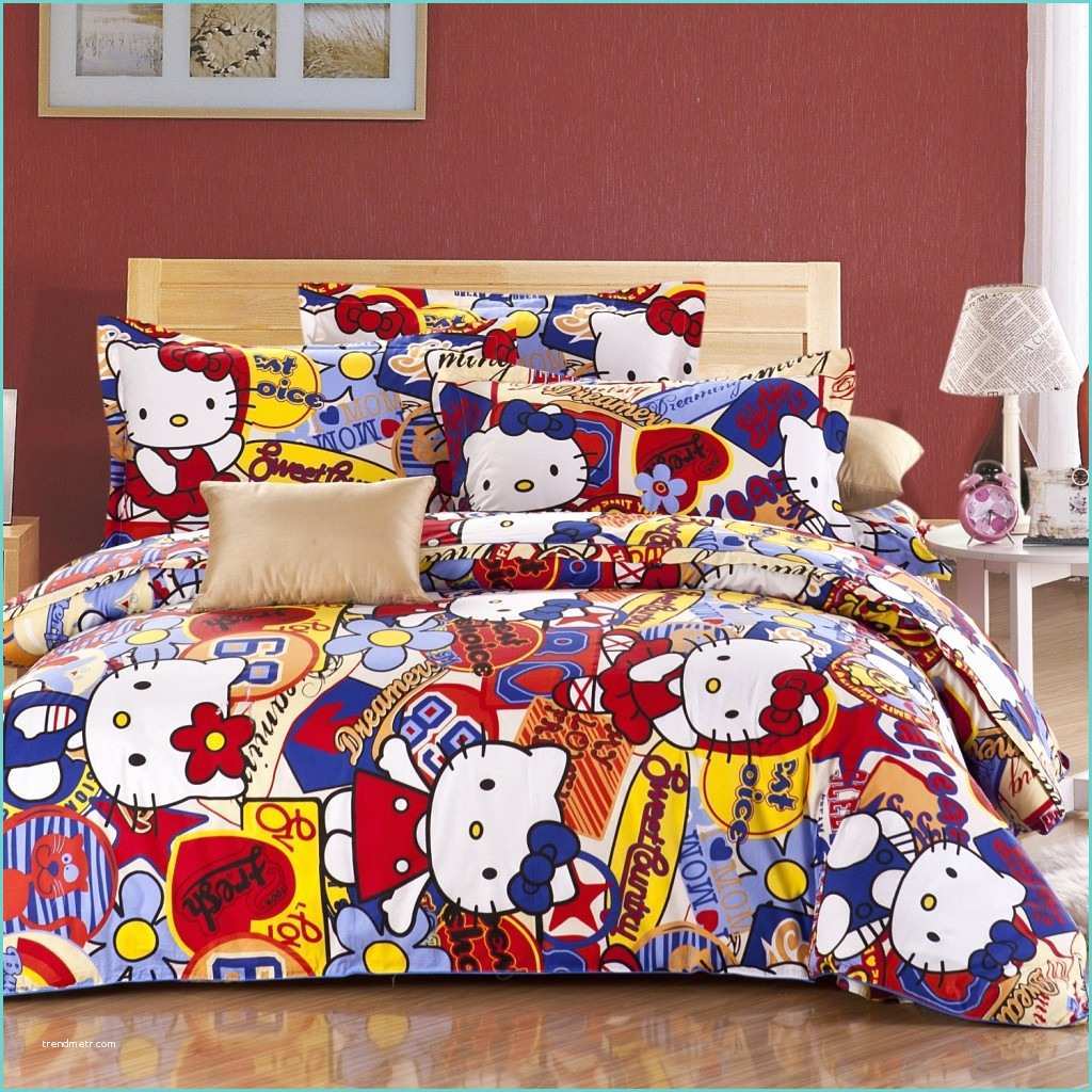 Hello Kitty Comforter Set Cute Hello Kitty Bedding Sets for Girls