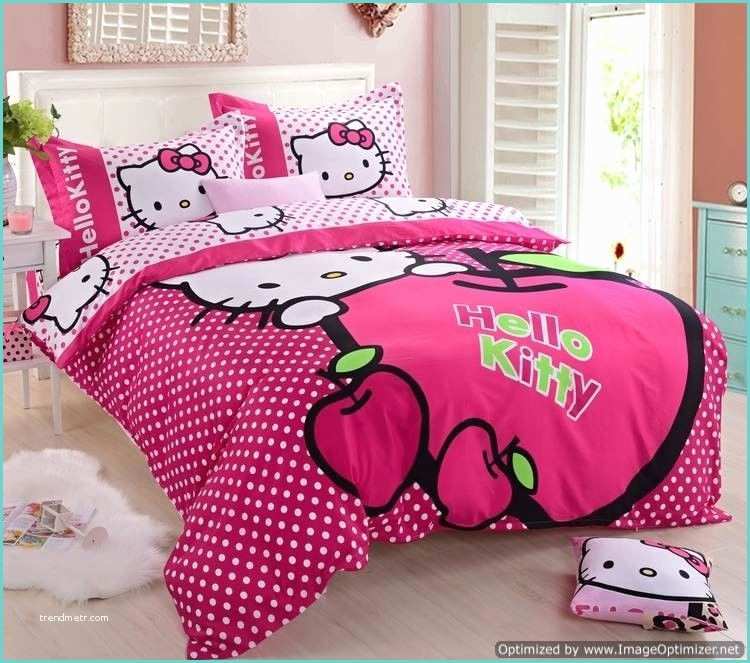 Hello Kitty Comforter Set Hello Kitty Cute Polka Dot Pink 5pc Queen Bedding Sets