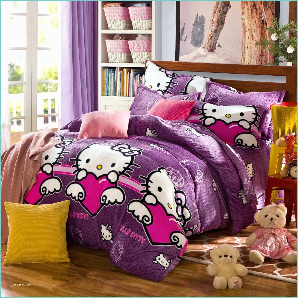 Hello Kitty Comforter Set Housse De Couette forters and Quilts Hello Kitty