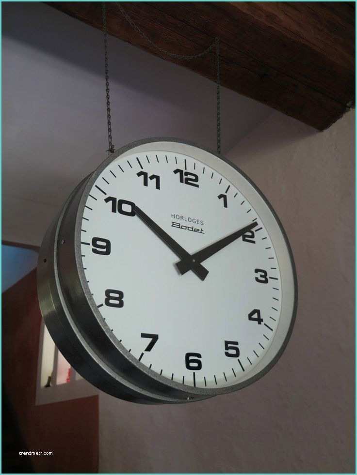 Horloge Geante Industrielle Ancienne Horloge Industrielle Bodet toujours En