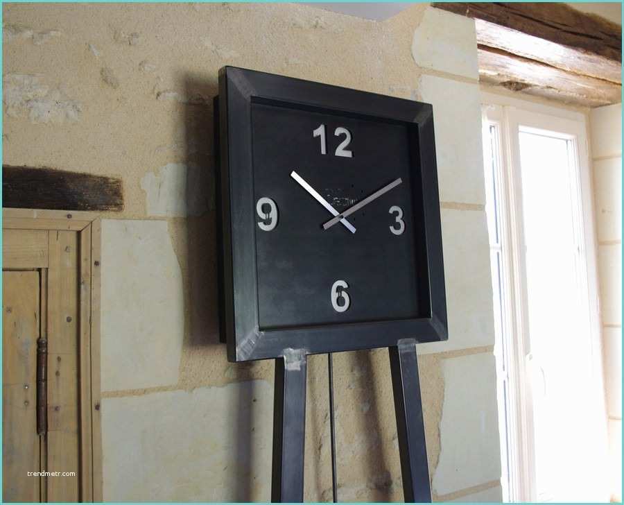 Horloge Geante Industrielle Horloge Geante Industrielle Epurée Quartz Gm Fabrication