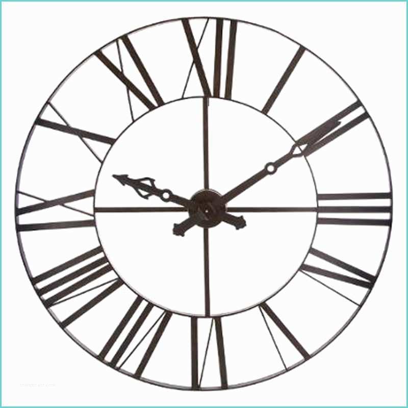 Horloge Geante Industrielle Horloge Murale Industriel "vintage" 110cm Marron