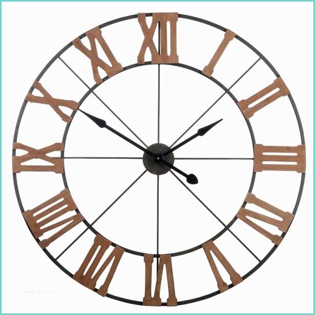 Horloge Geante Industrielle Horloge Murale Xxl D100 Cm Ronde Avec Chiffres Romains