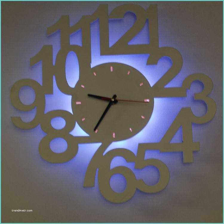 Horloge Murale originale Pas Cher Led Lampada Da Parete Moda orologio Da Parete In Ferro