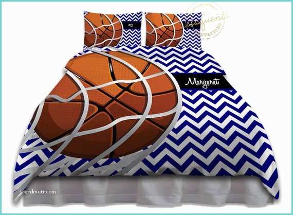 Housse De Couette Basketball Housse De Couette Basket Literie Chevron Bleu Couette