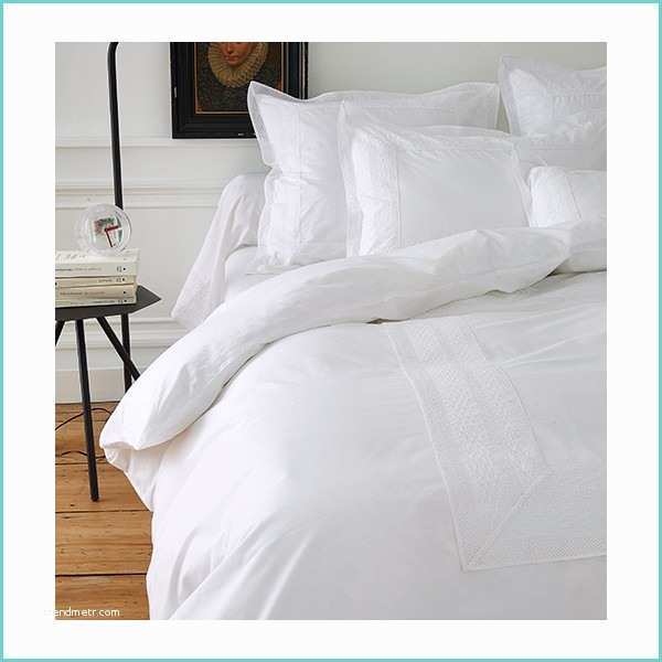 Housse De Couette Blanche Broderie Anglaise Housse De Couette Percale De Coton Brodée Anecdotes Blanc