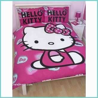 Housse De Couette Hello Kitty Hello Kitty Parure De Couette 2 Per Lit 140cm Achat