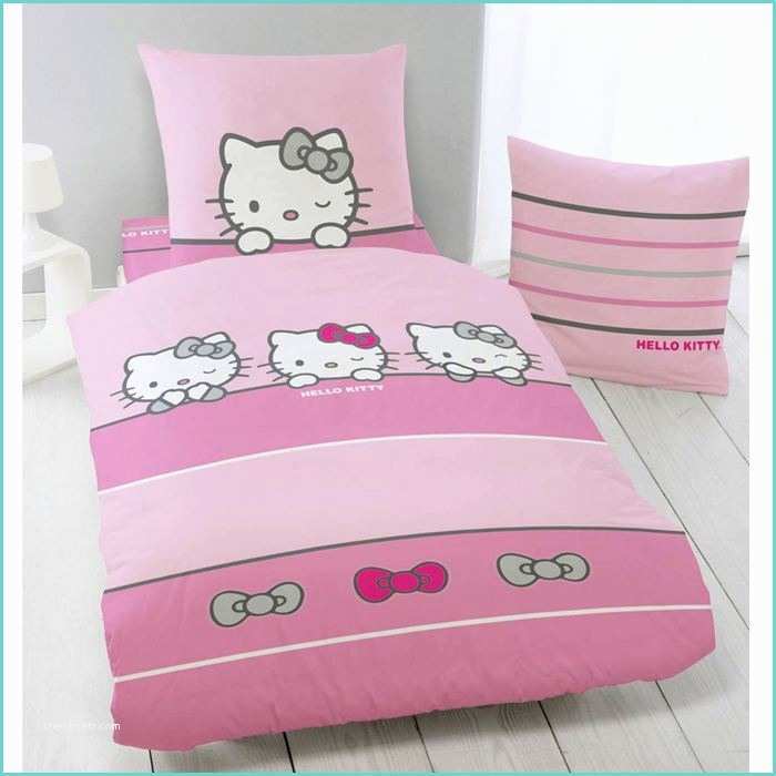 Housse De Couette Hello Kitty Parure De Couette Hello Kitty Sleeping 140x200cm Achat