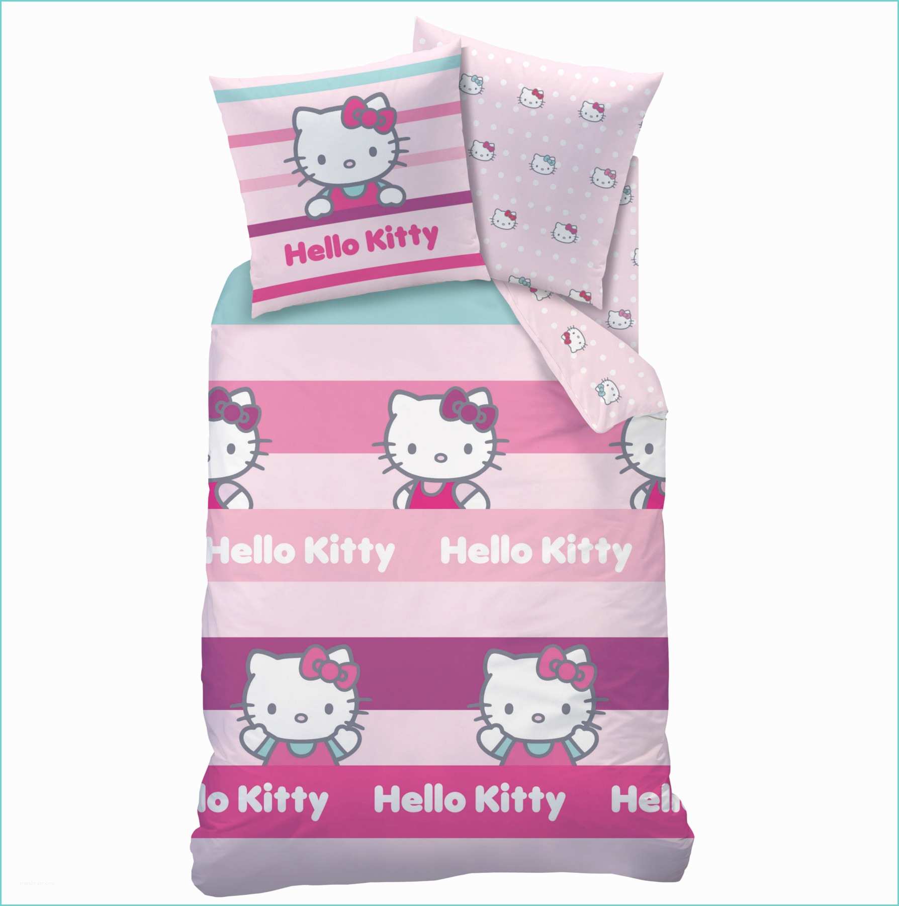Housse De Couette Hello Kitty Parure Lit Hello Kitty