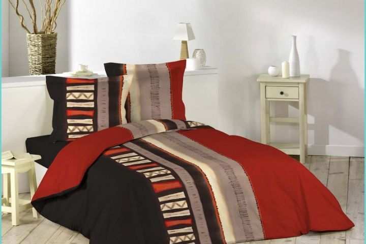 Housse De Couette orange Housse De Couette 2 Personnes Coton 220x240 Cm Bamako