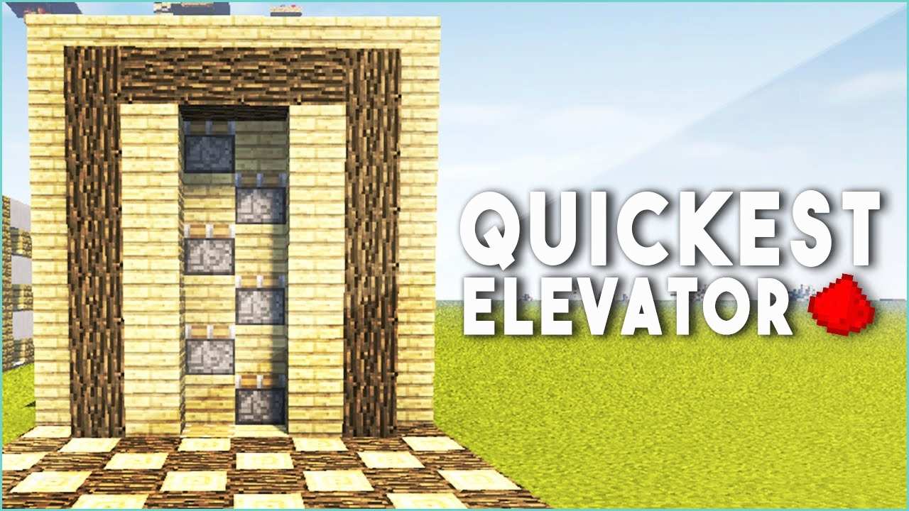 How to Build A Redstone Elevator Fastest Redstone Elevator Unlimited Height Minecraft