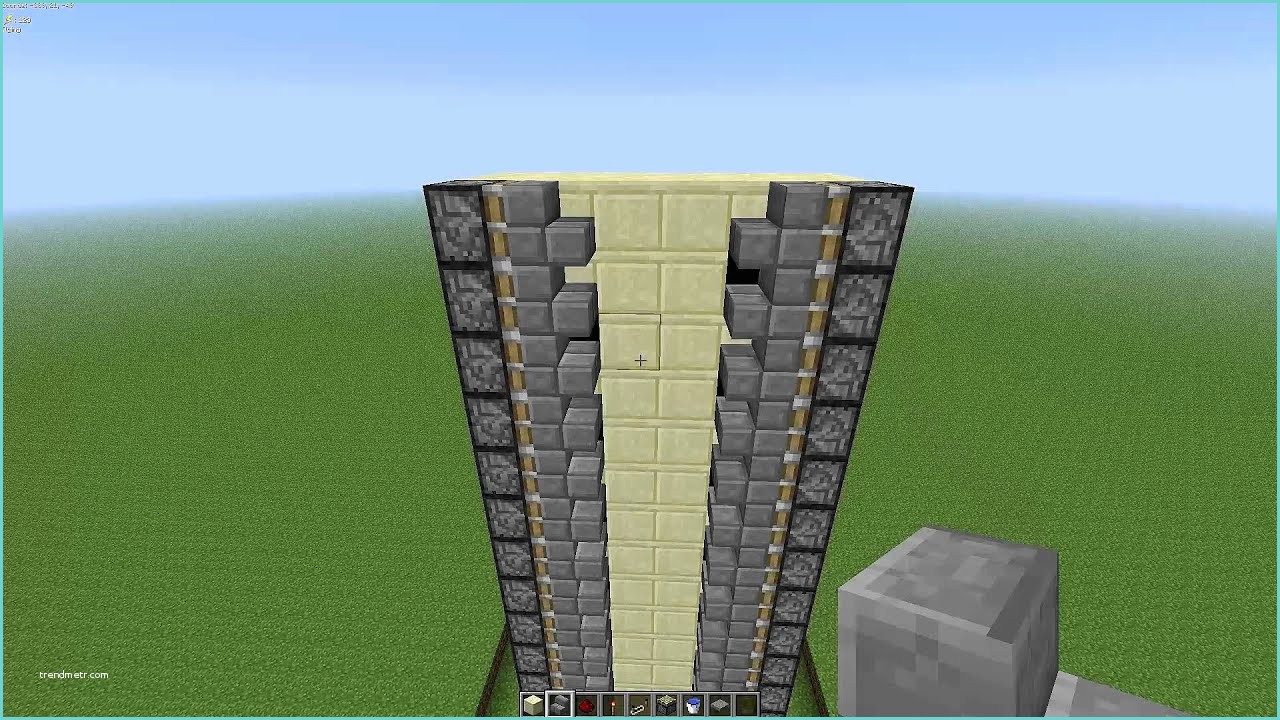 How to Build A Redstone Elevator Minecraft 1 3 2 Zipper Elevator Tutorial Very Easy and