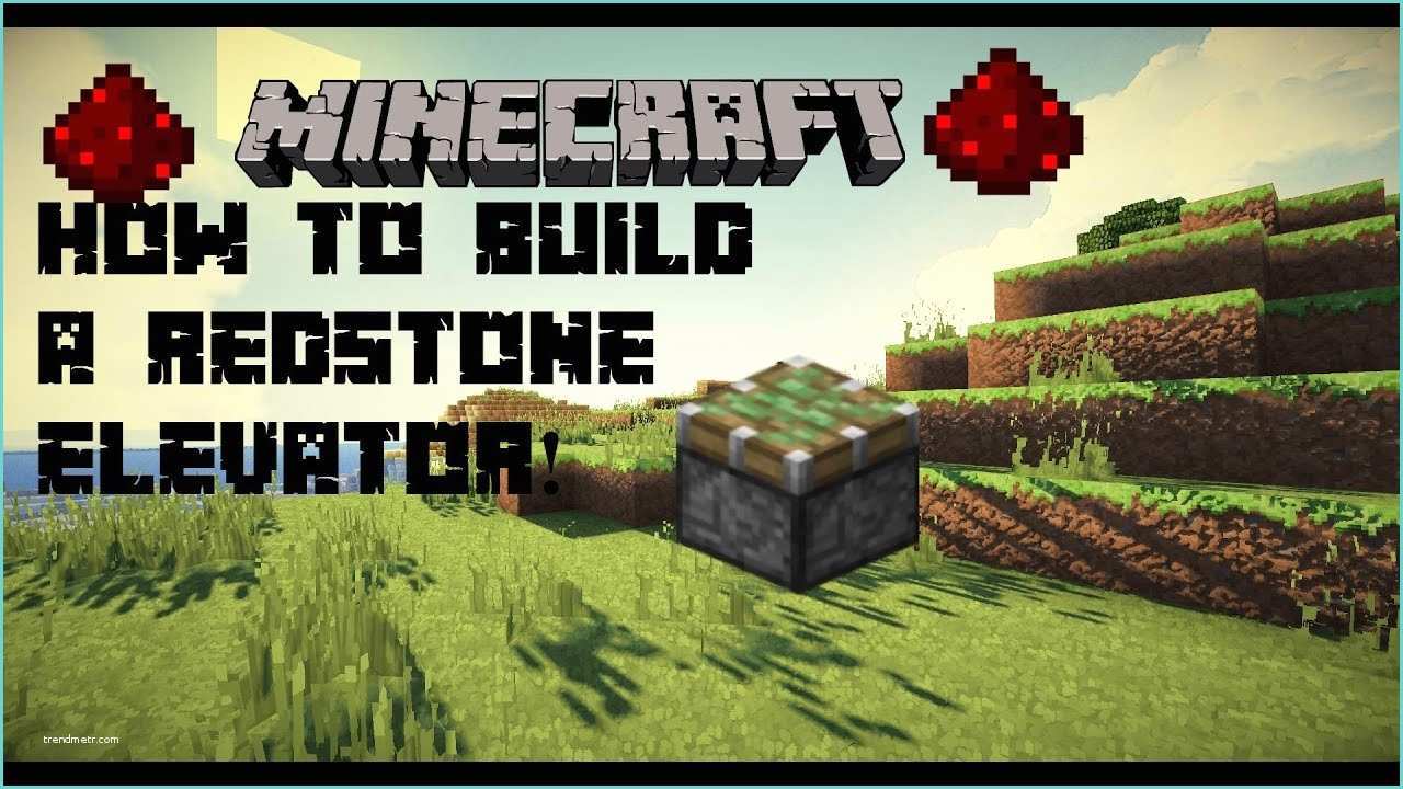 How to Build A Redstone Elevator Minecraft Tutorial How to Make A Redstone Elevator