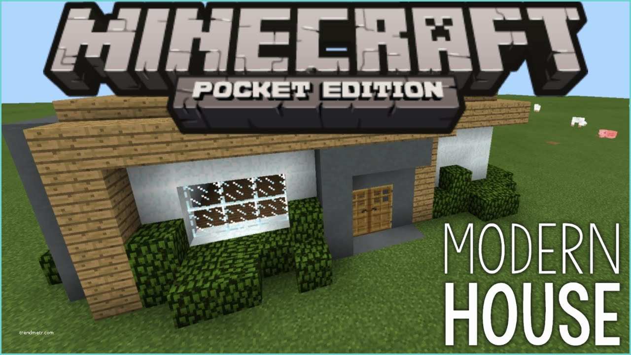 How to Build A Simple Modern House In Minecraft Pe How to Build A Modern House Minecraft Pe Pocket Edition